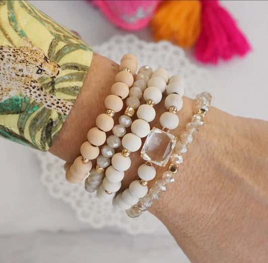 Neutral Boho Bracelet Set