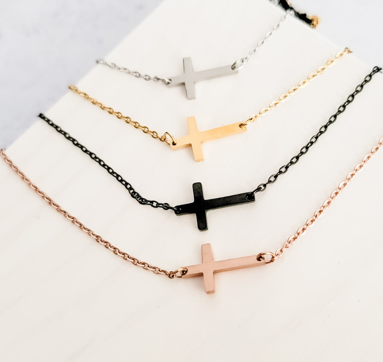 Necklace- sweet & simple cross