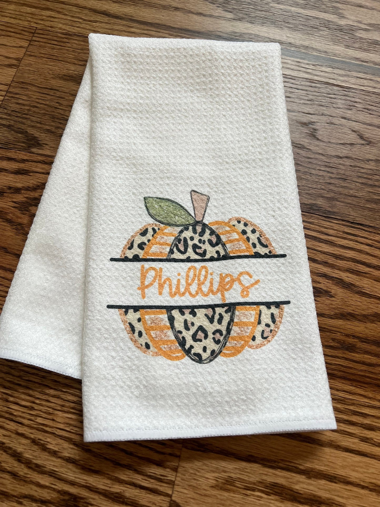 Fall pumpkin Kitchen Towel