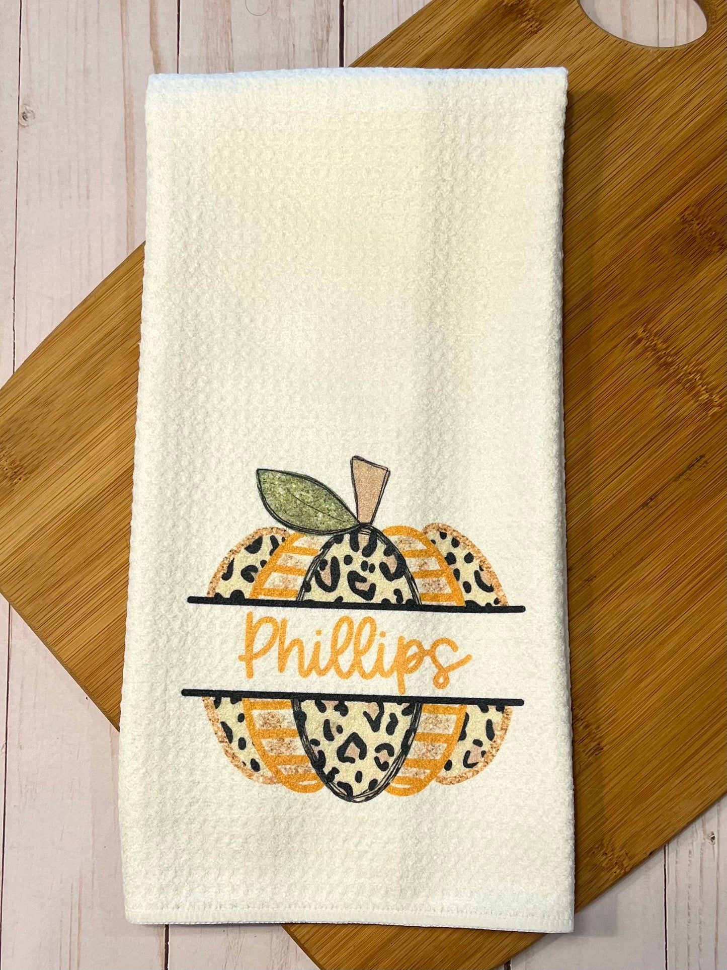 Fall pumpkin Kitchen Towel