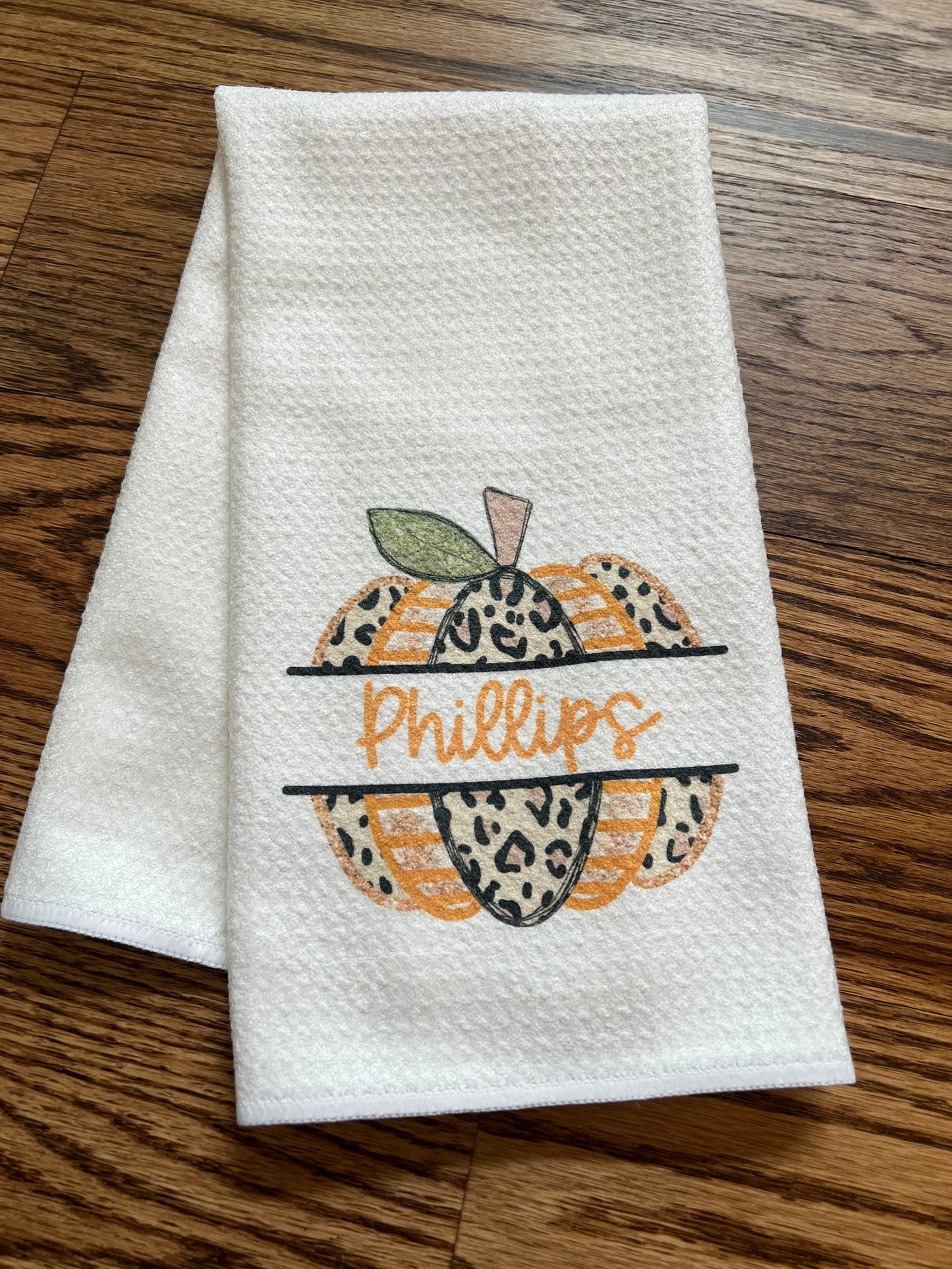 Fall pumpkin Kitchen Towel