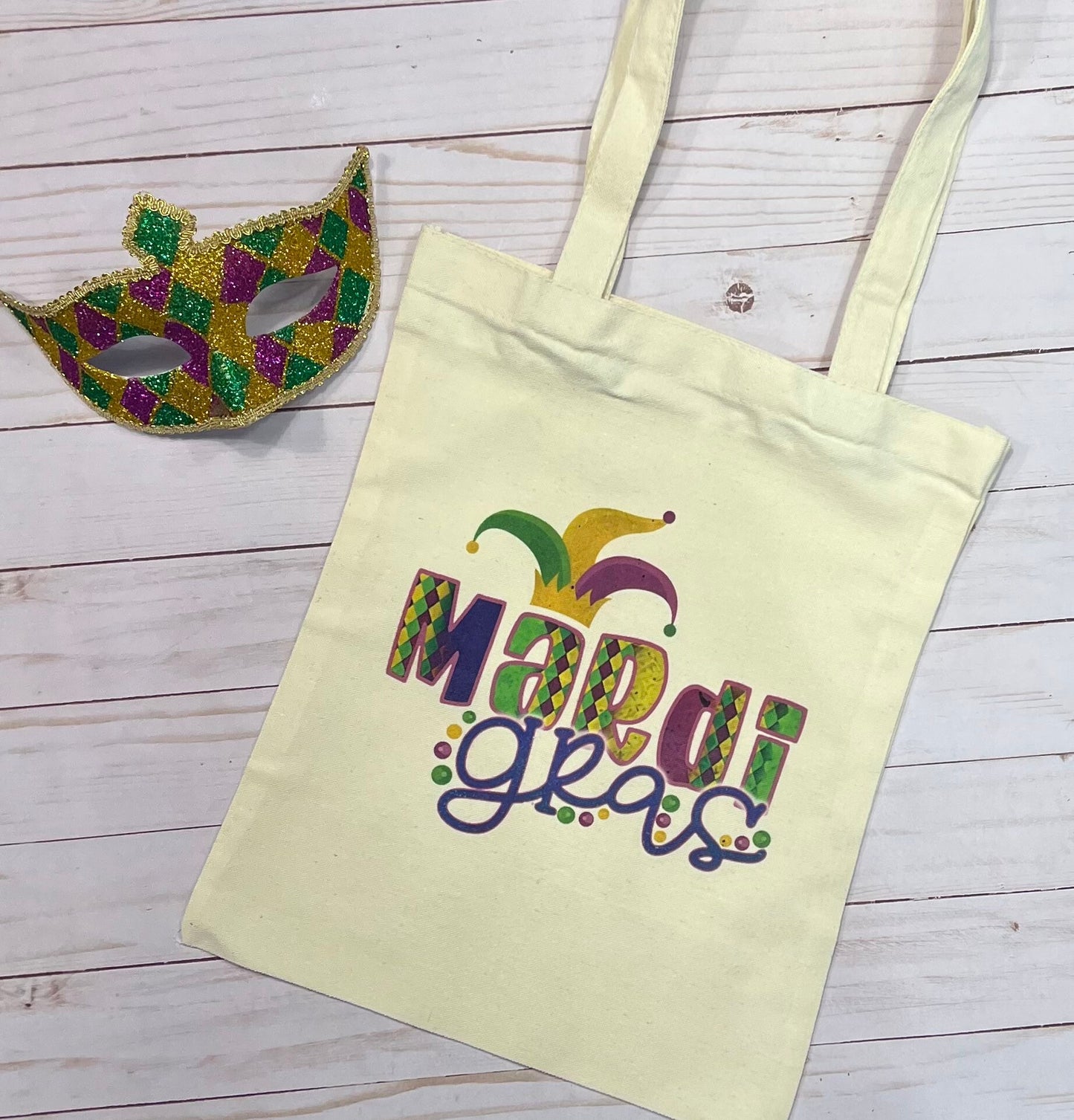 Mardi Gras bead bag