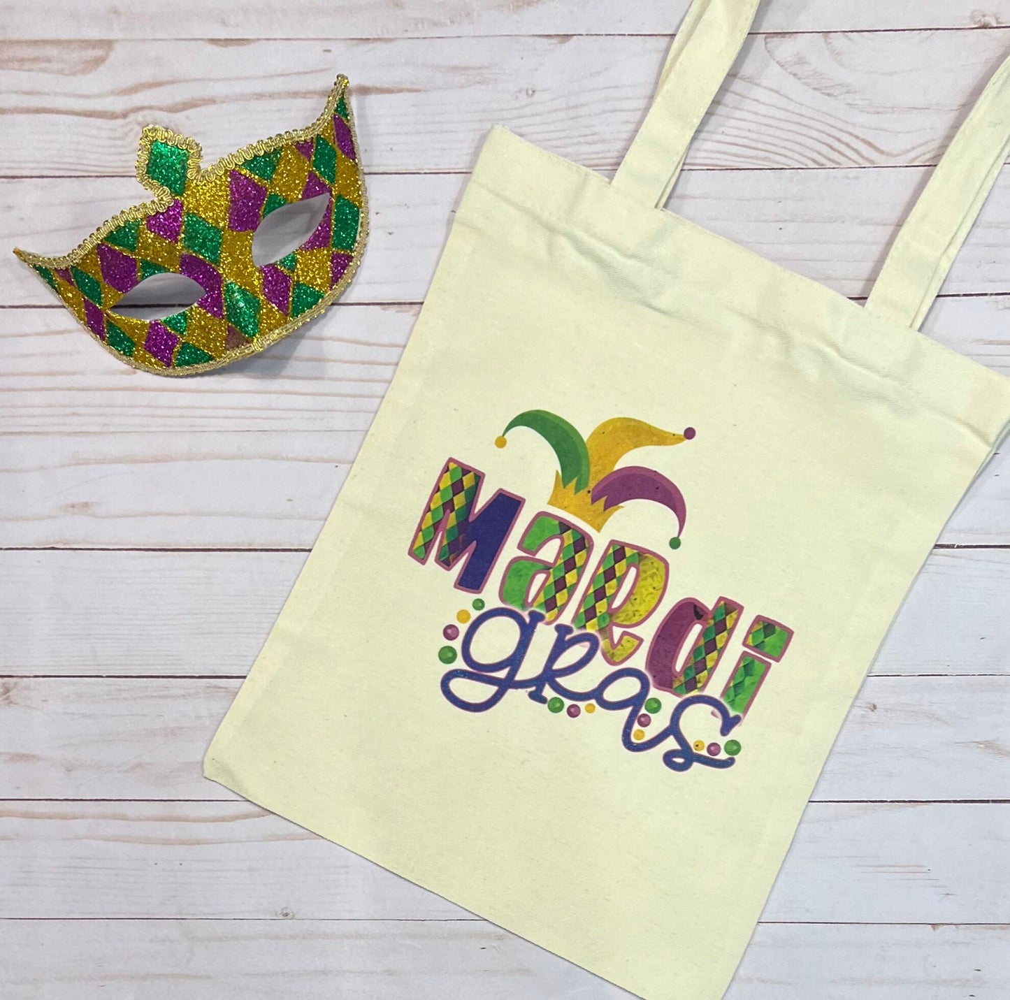 Mardi Gras bead bag