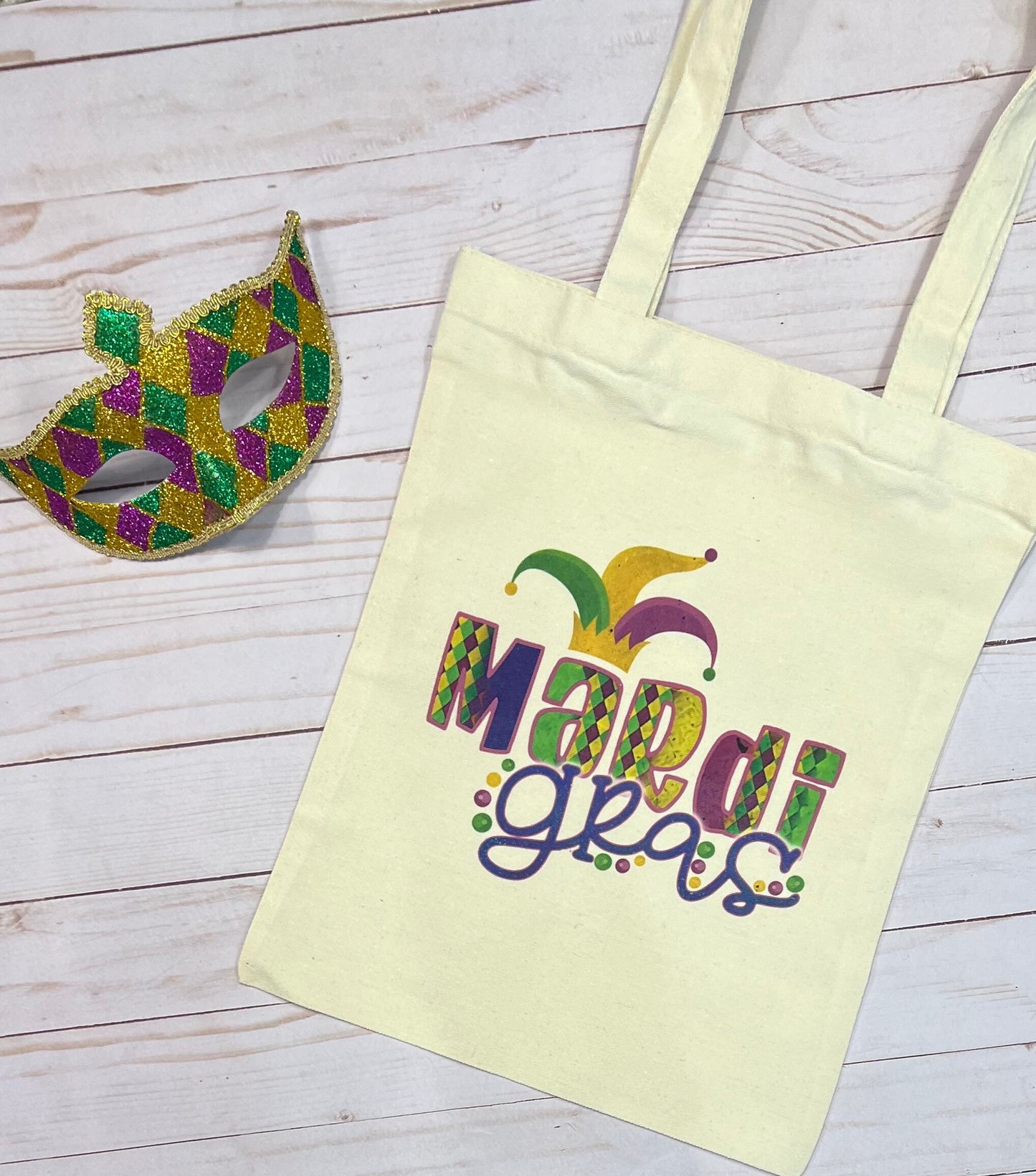 Mardi Gras bead bag