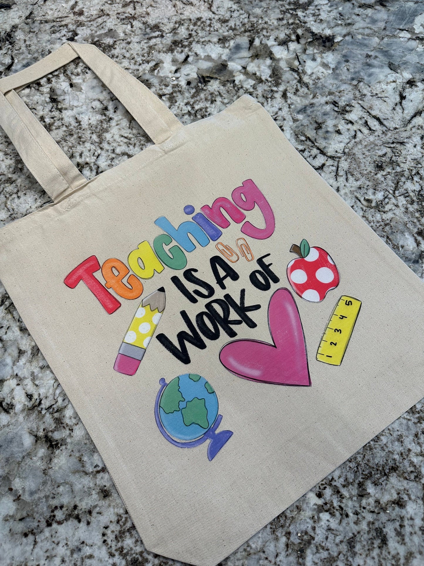 Teacher tote bag