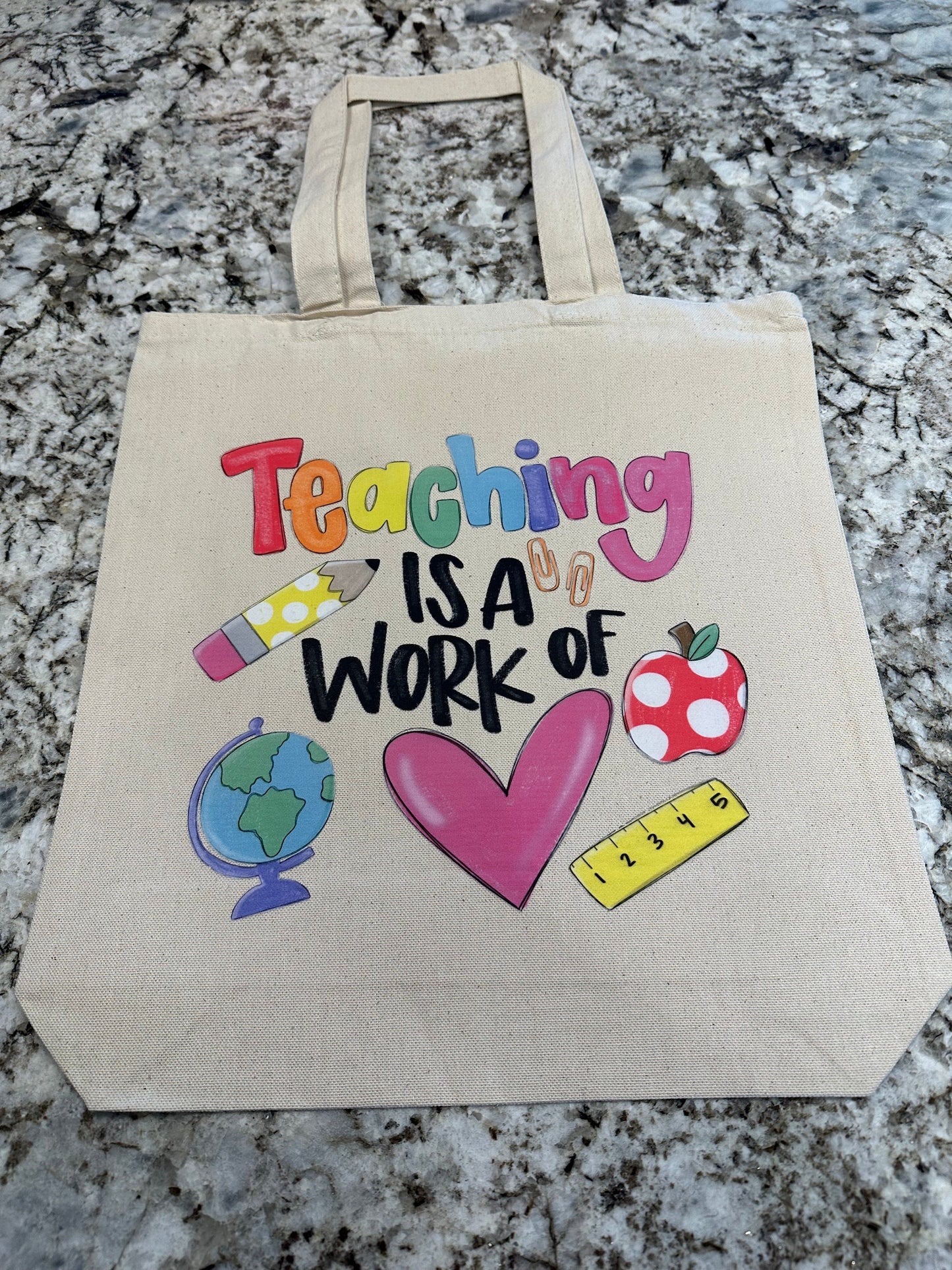 Teacher tote bag