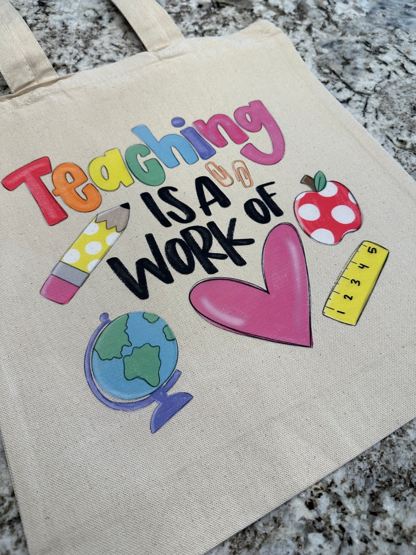 Teacher tote bag