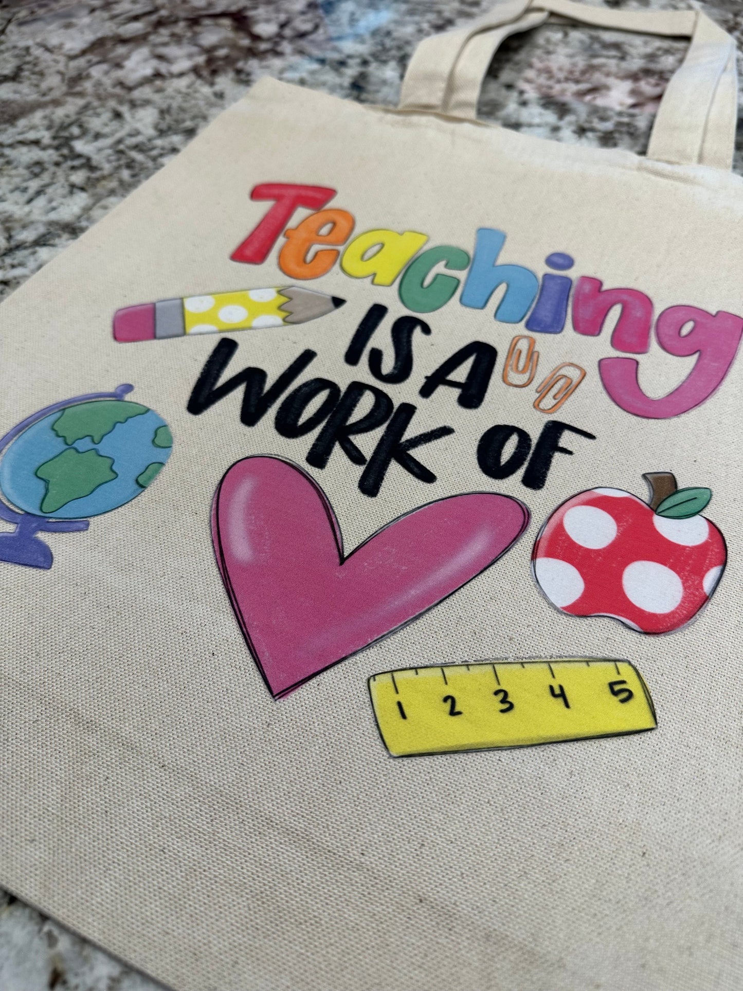 Teacher tote bag