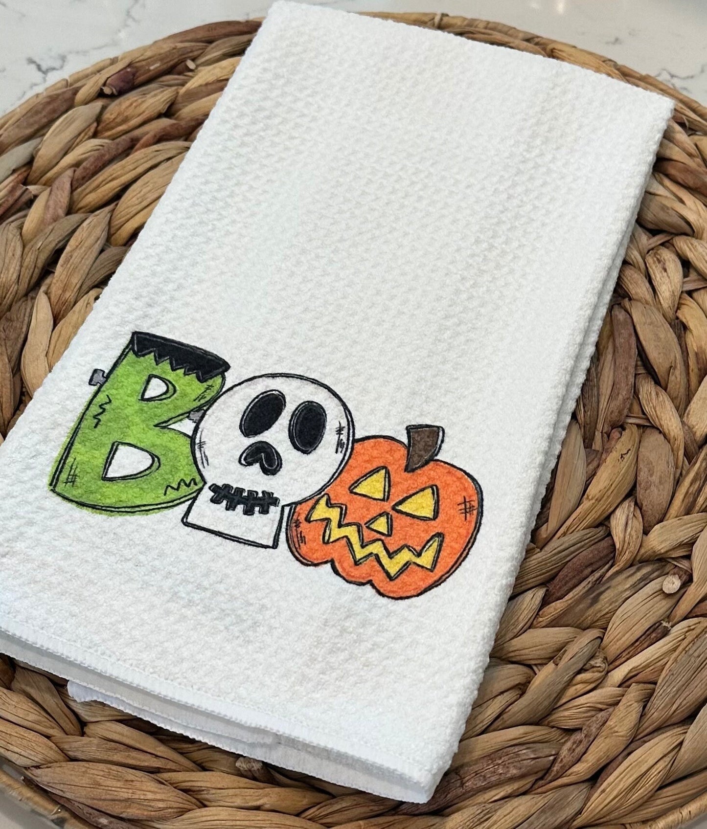 Halloween kitchen Tea Towel