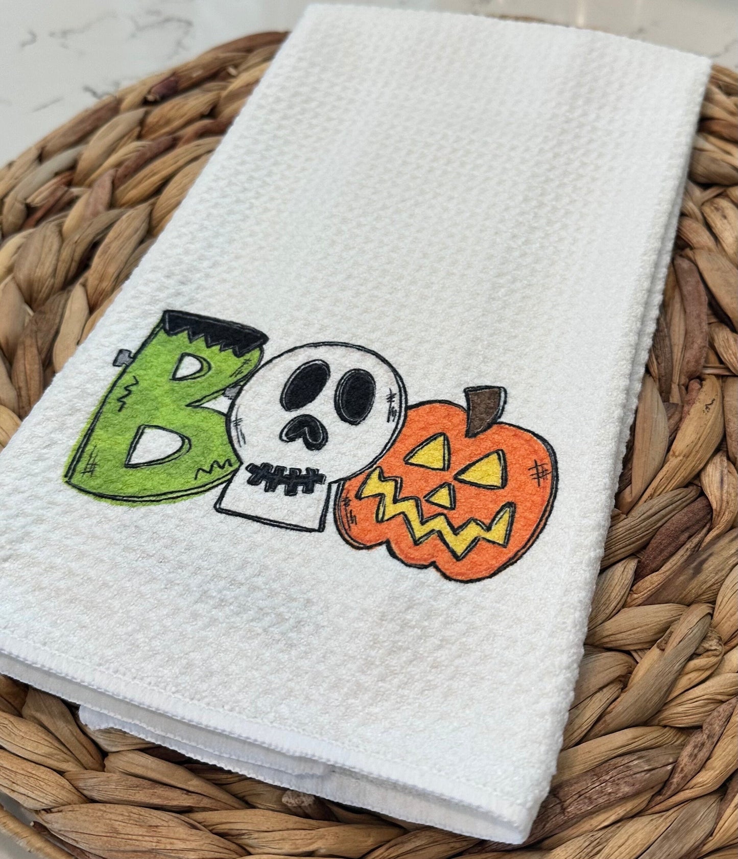 Halloween kitchen Tea Towel