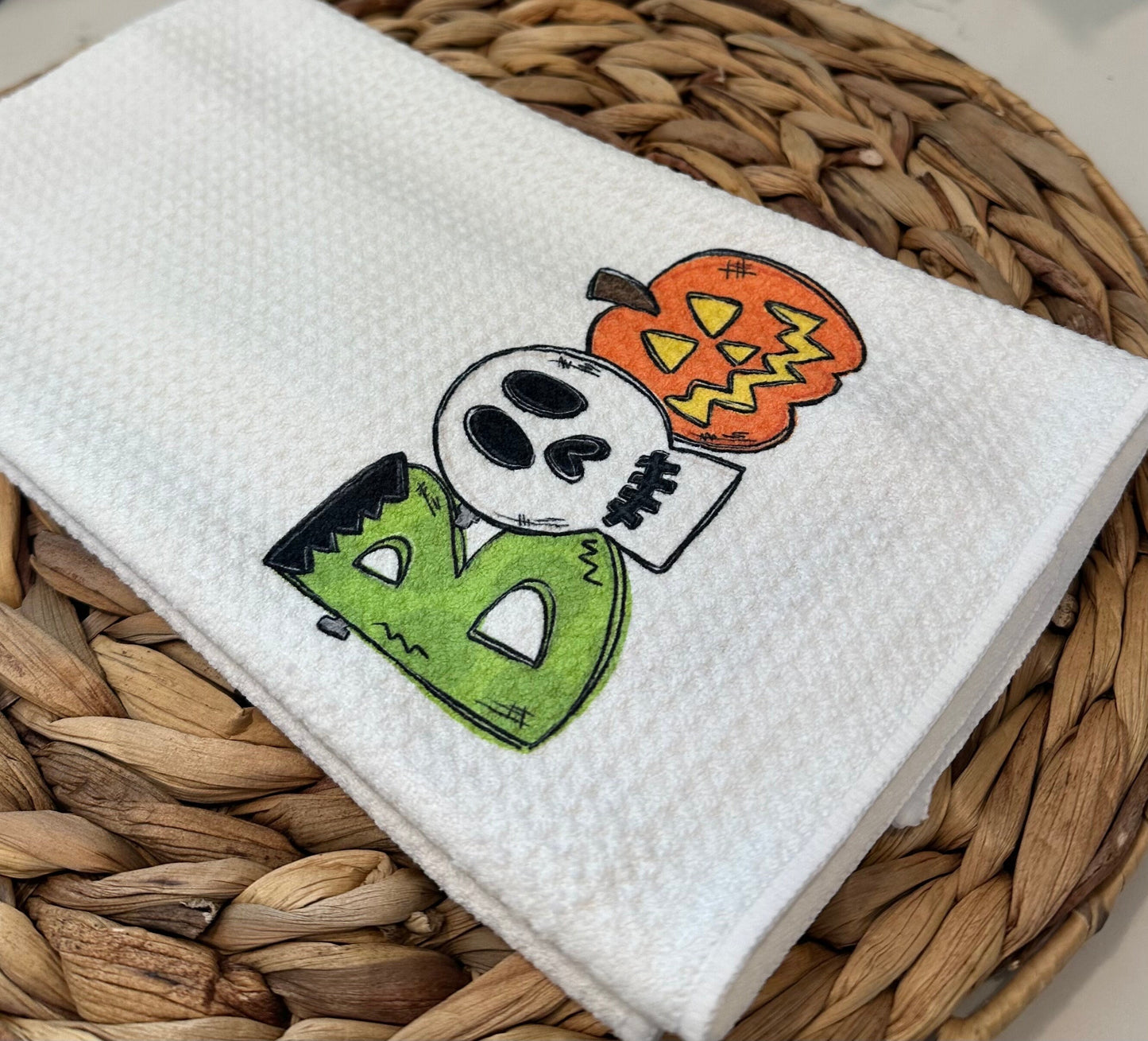 Halloween kitchen Tea Towel